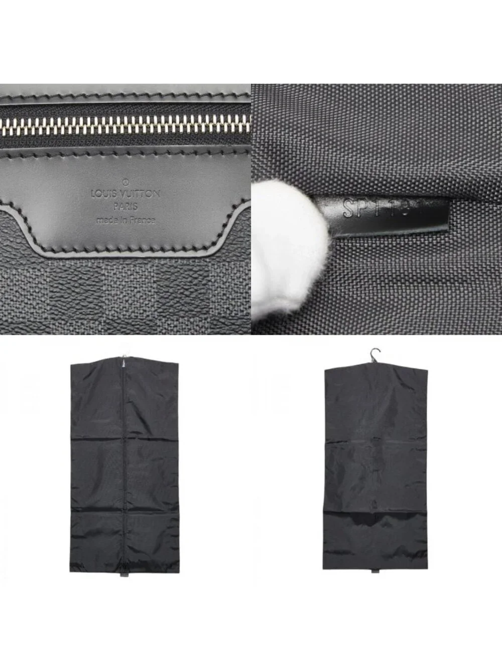 Louis Vuitton Damier Graphite Pegase 55 Travel Bag Suitcase Black Gray Leather